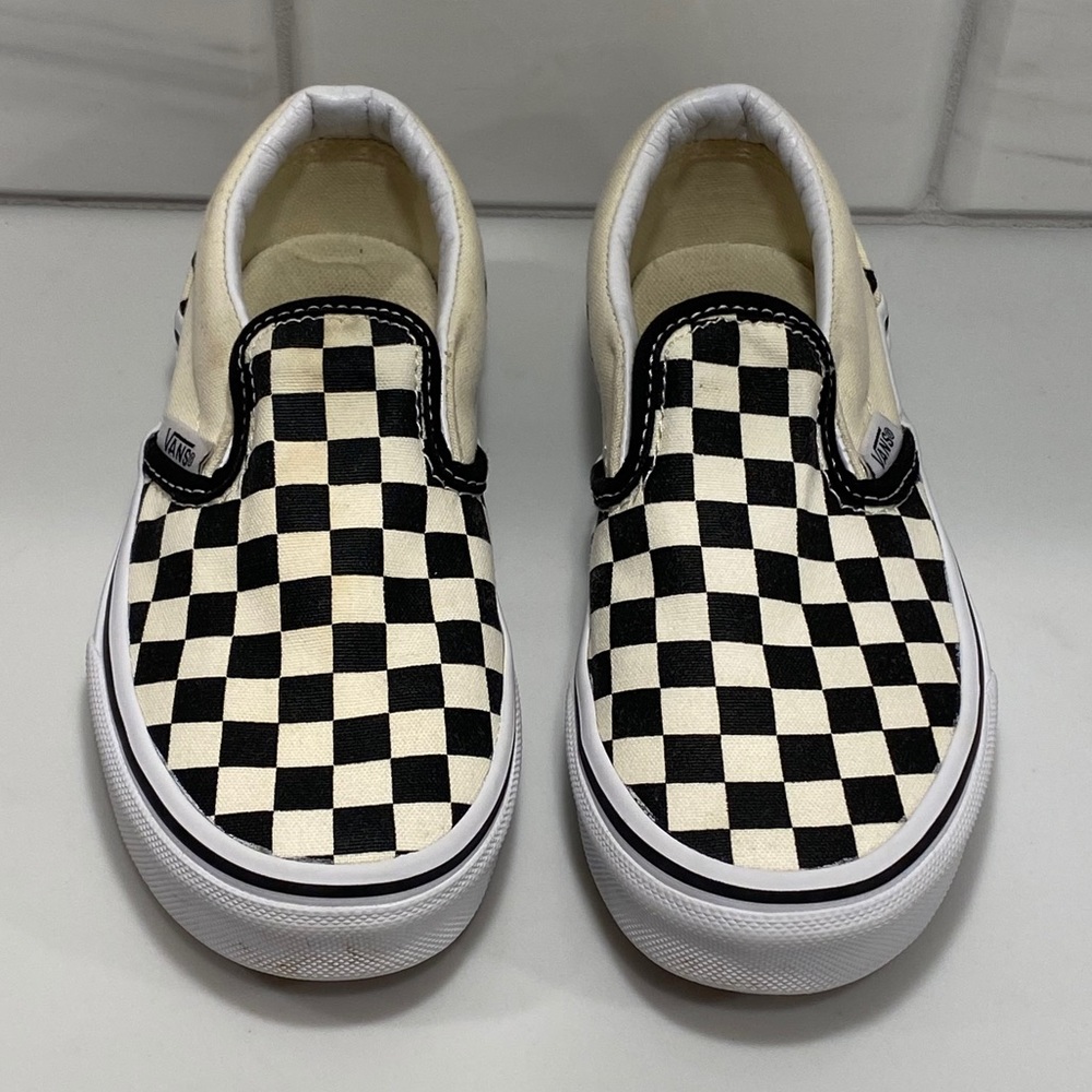 Kids Checkered Vans